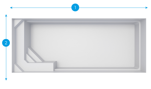 Inspiration Piscine – piscine à coque partition carré 56